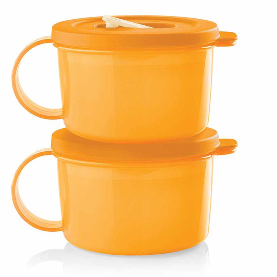 Tupperware, Kitchen, New Tupperware Crystalwave Plus Soup Mugs Set Of 2