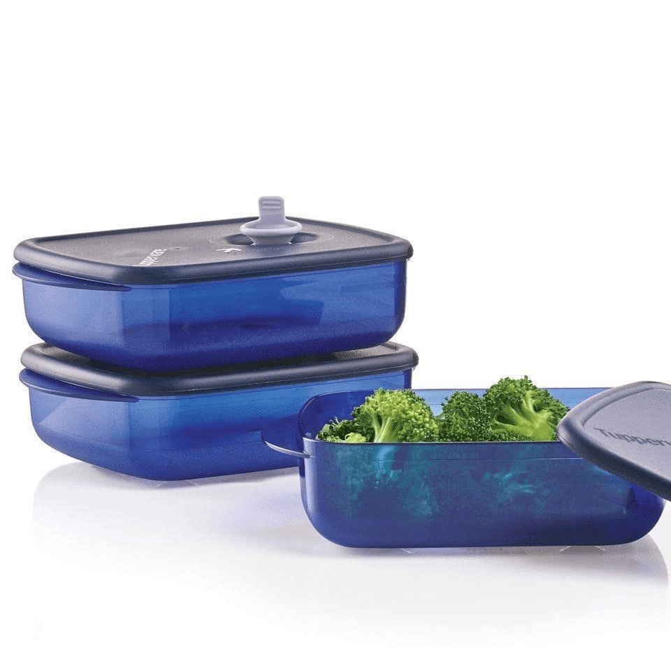 Microwave Steamer and Storage Container - 3 Piece Set
