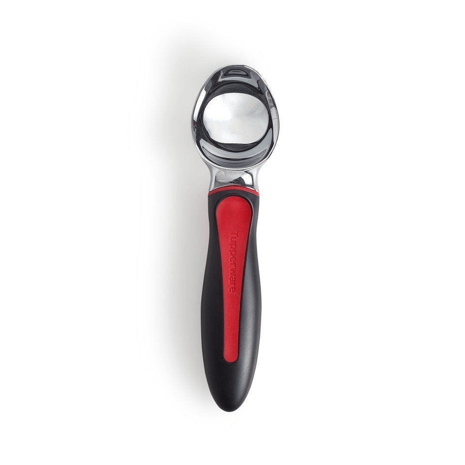  Tupperware Ice Cream Scoop Black with Red Handle: Home