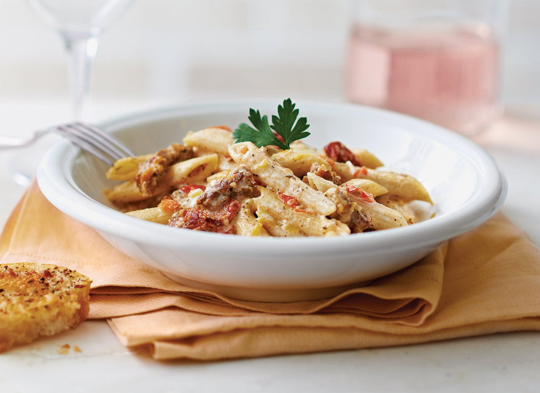 Creamy Sun-Dried Tomato & Sausage Penne