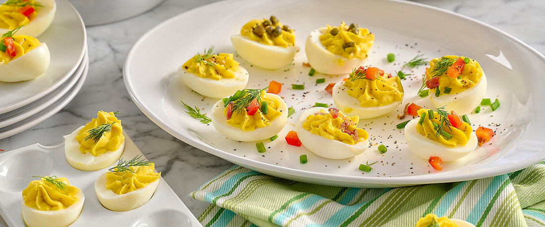 Bacon Cheddar Deviled Eggs