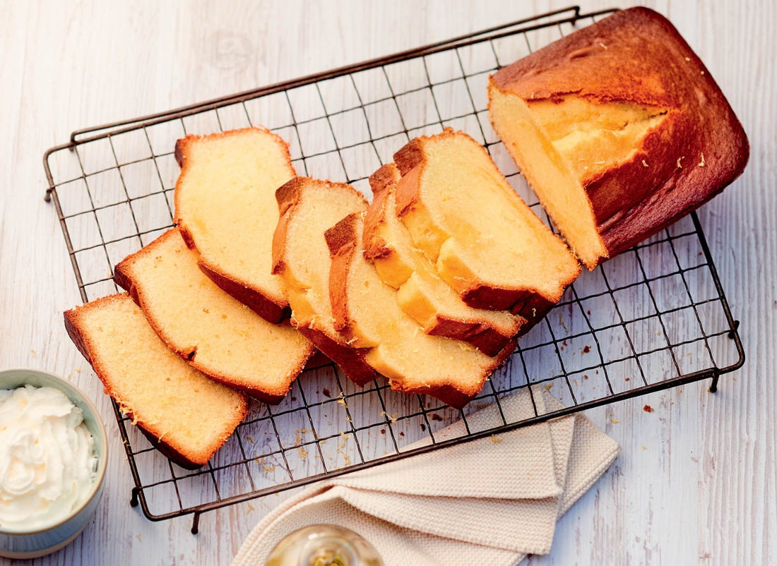 Lemon & Olive Oil Cake with Mascarpone Whipped Cream