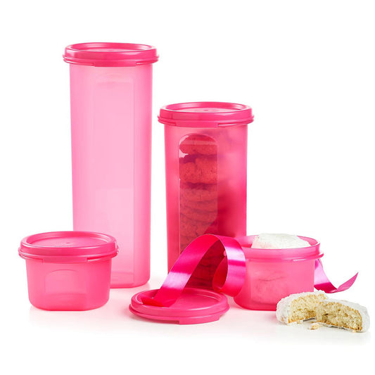 Tupperware Brand Modular Mates Rectangular Set - 4 Dry Food Storage  Containers with Lids (8½ Cup, 18 Cup, 27½ Cup & 37 Cup Sizes) - Airtight