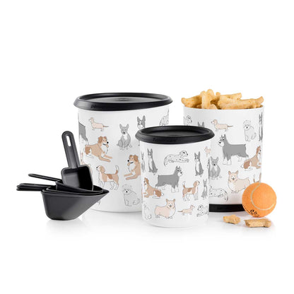 Tupper®Pets One Touch® Canister & Scoop Set | Pawsome Pups