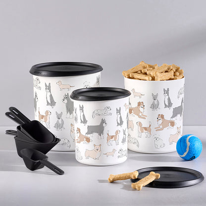 Tupper®Pets One Touch® Canister & Scoop Set | Pawsome Pups