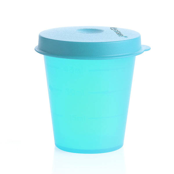 Tupperware Salad on the Go Set Lunch Keeper 6.25 Cup Bowl, Fork, Knife and  Midget Blue Green