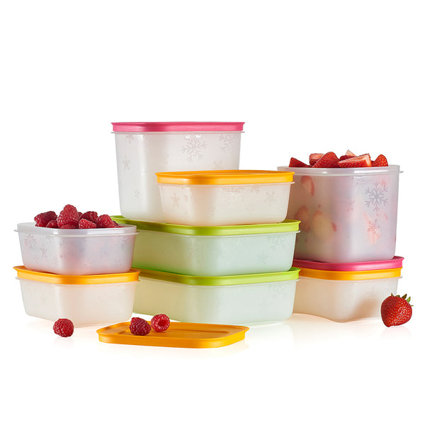Tupperware Brand Fridgesmart Starter Set - 4 Containers to Store & Extend Shelf Life of Produce + Lids - Dishwasher Safe & BPA F