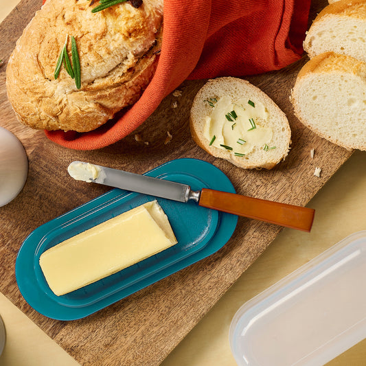 Butter Dish with Lid, Butter Container Holds for Countertop