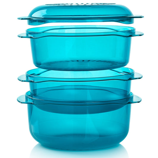 Tupperware Vent N Serve-Set of 3-One Cup Containers-NEW-SHIPPING INCLUDED