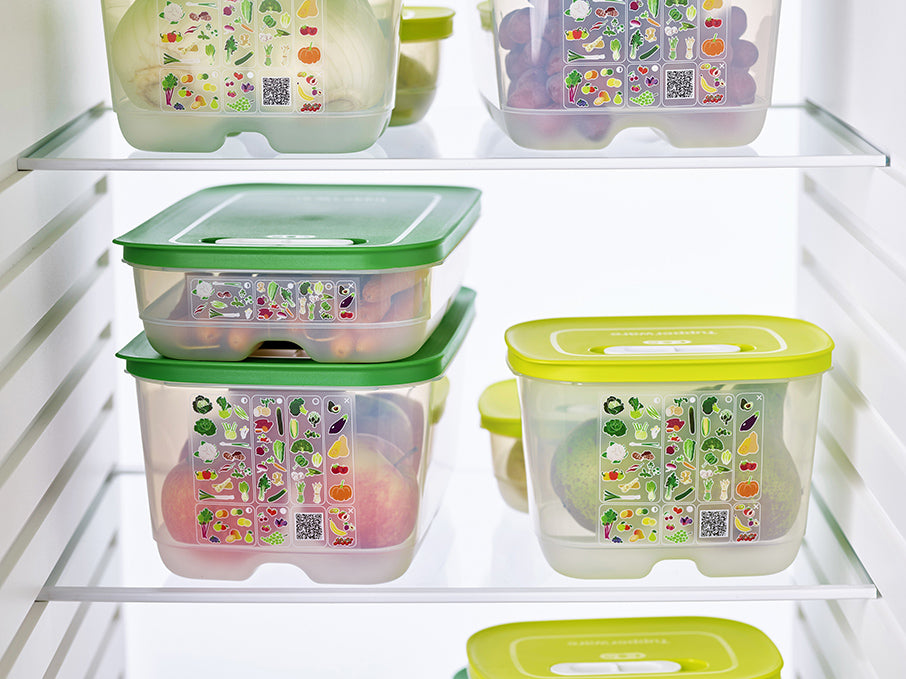 Vegetable Fruit Storage Containers 3 Piece Set BPA-free Fridge