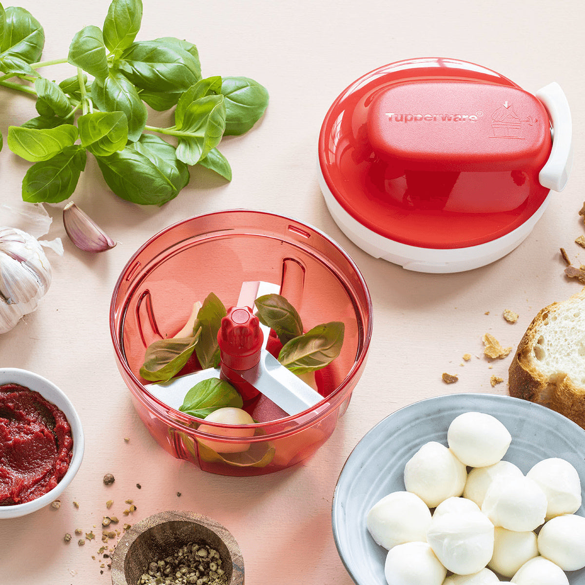 Tupperware Nordic - Take out your red and white SuperSonic Chopper